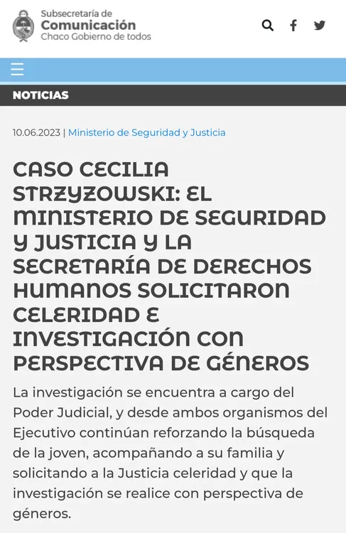 Screenshot_20230613-154239 Screenshot_20230613-154239 El anuncio publicado en la página oficial de la Secretaría de Comunicación de Chaco