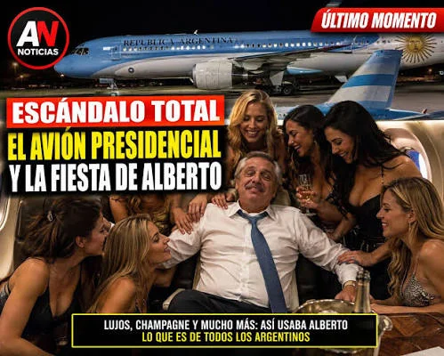 fiestita en el avión de Fabiola y Alberto