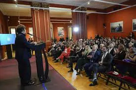 Milei en la reunión con los diputados electos