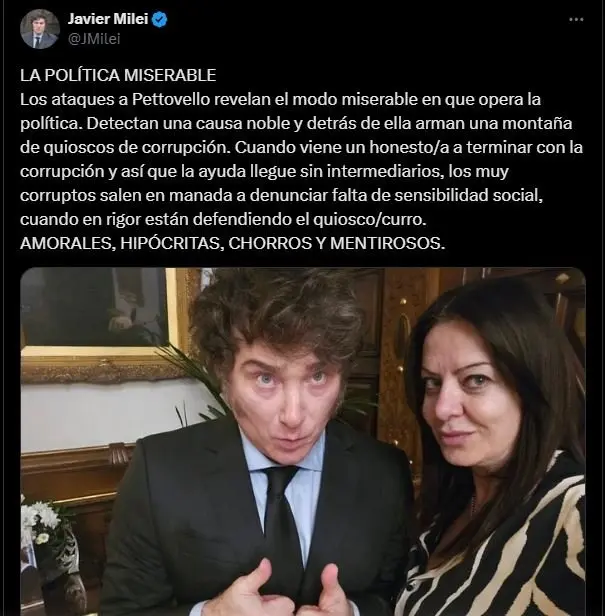 milei y pettovello